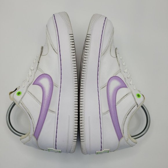 Nike Air Force 1 Low Shadow White Electric Green Womens Shoe DD9684-100 Size 8.5 - Picture 6 of 8